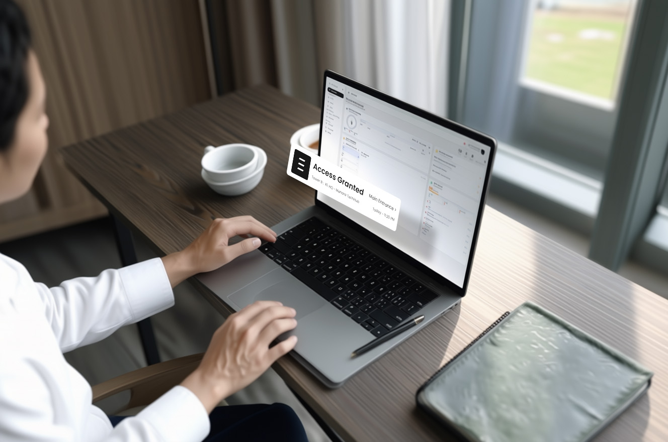 Analytics dashboard on a laptop