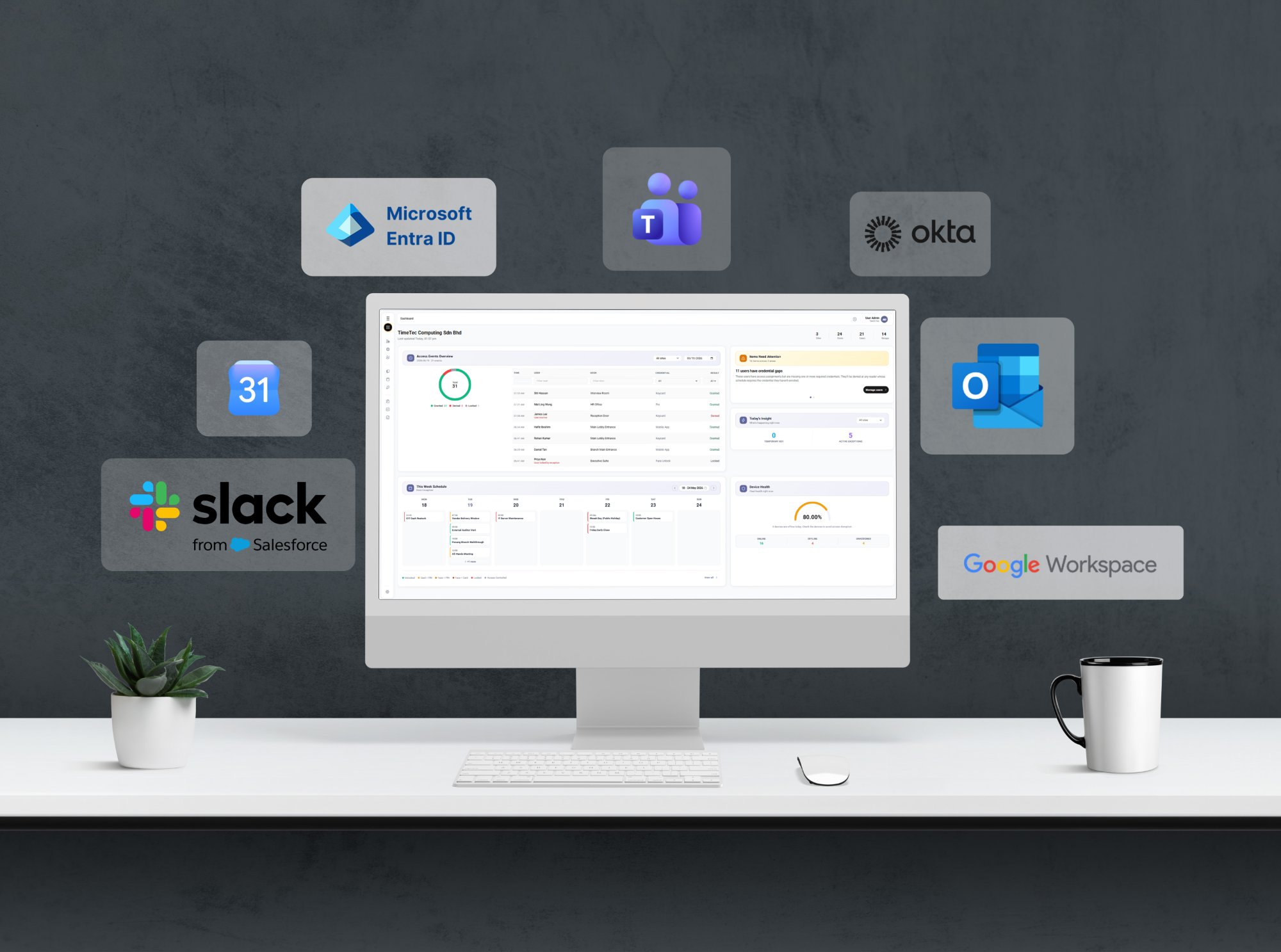 A team onboarding new employees at a laptop