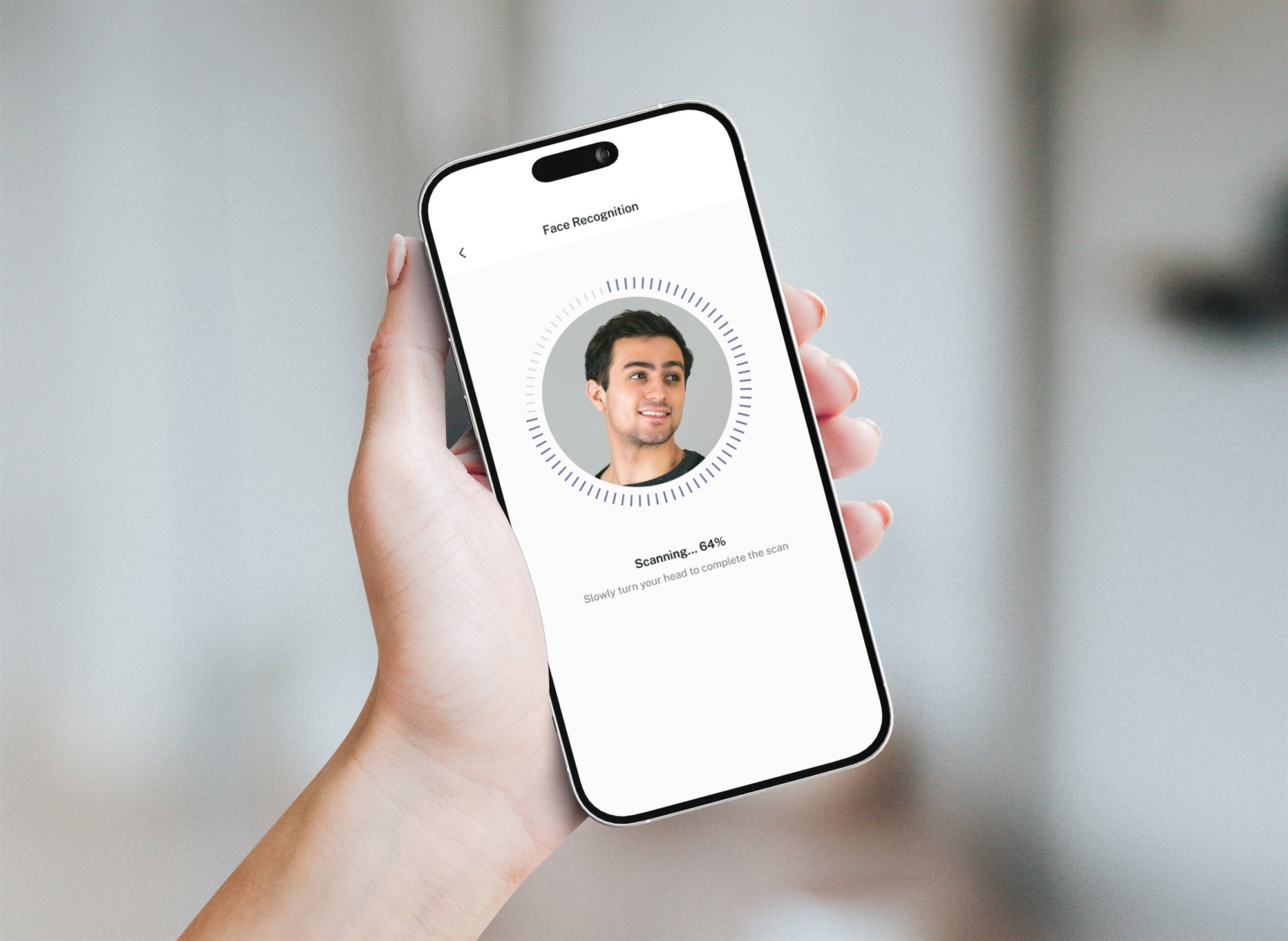 Registering a facial profile in the Sentritec Pass app