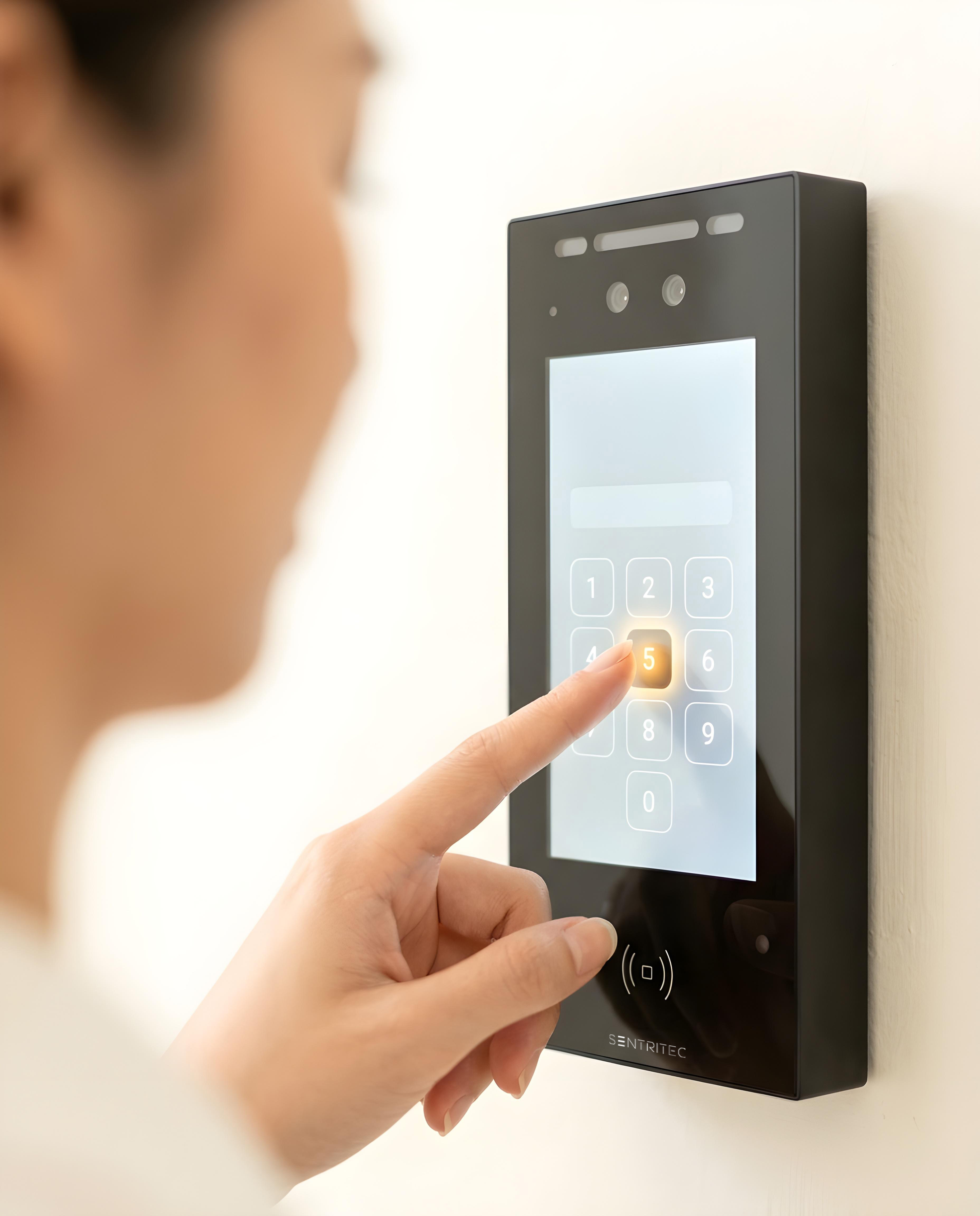 A vibrant touchscreen terminal interface