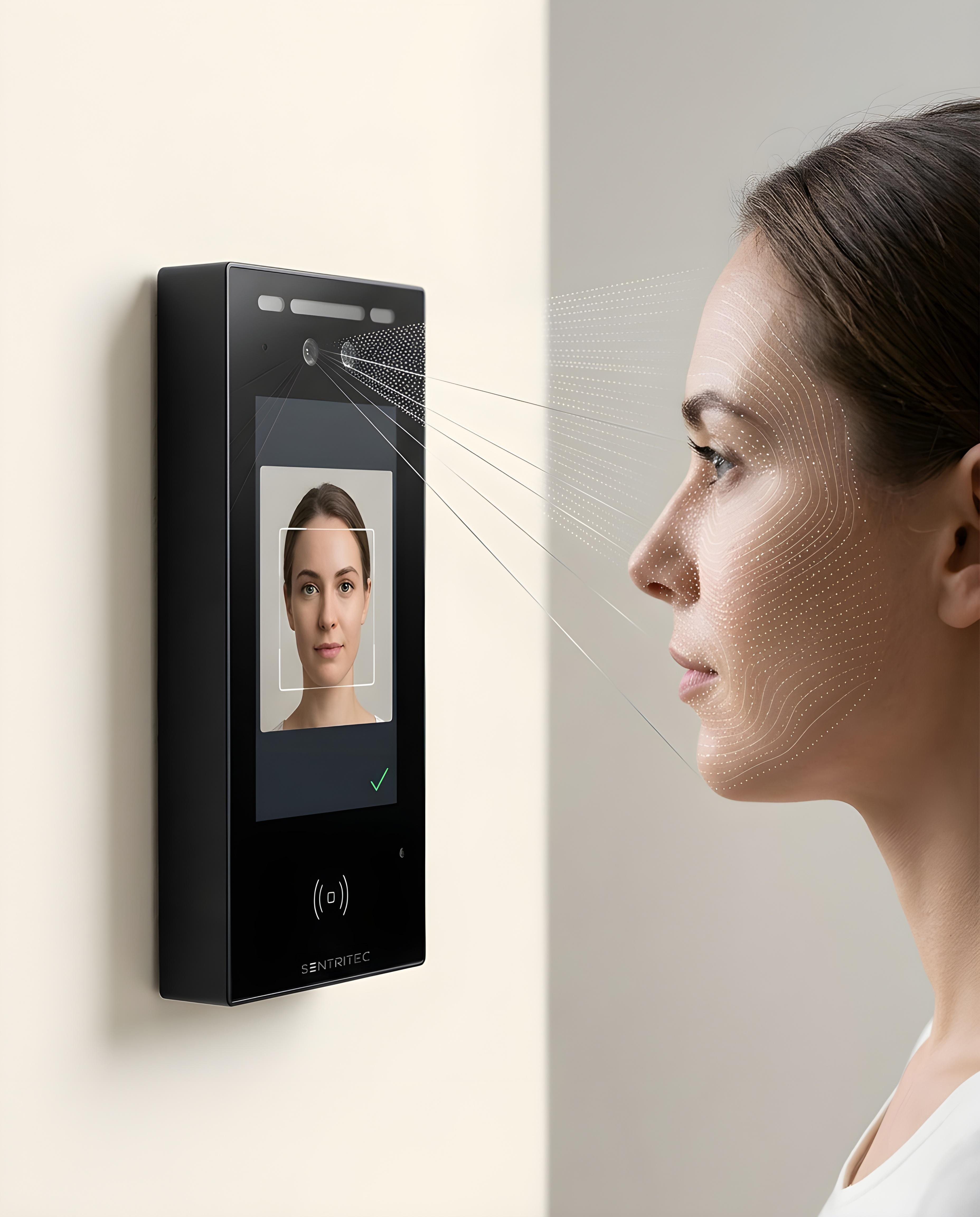 A real person's face verified by depth sensing
